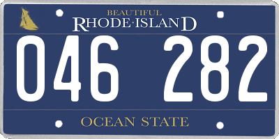 RI license plate 046282
