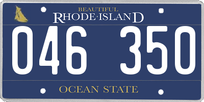 RI license plate 046350