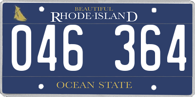 RI license plate 046364