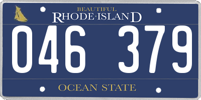 RI license plate 046379