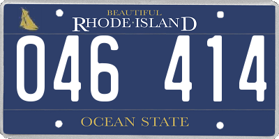 RI license plate 046414