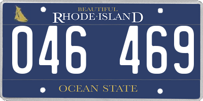 RI license plate 046469