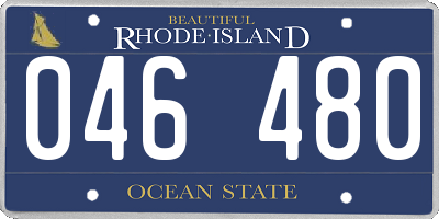 RI license plate 046480