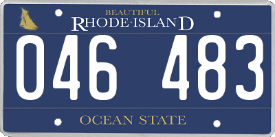 RI license plate 046483