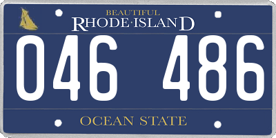 RI license plate 046486