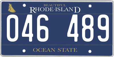 RI license plate 046489
