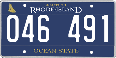 RI license plate 046491