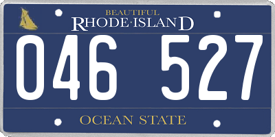 RI license plate 046527