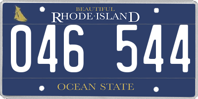RI license plate 046544