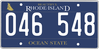 RI license plate 046548