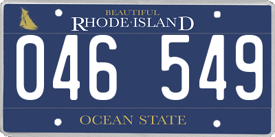 RI license plate 046549
