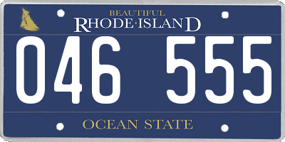 RI license plate 046555