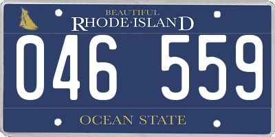 RI license plate 046559