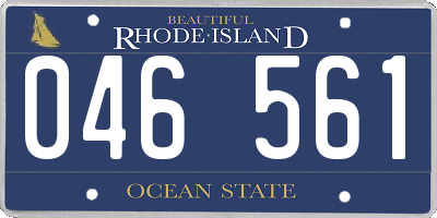 RI license plate 046561