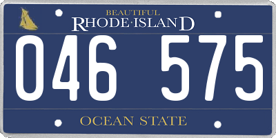 RI license plate 046575