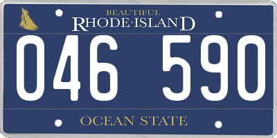 RI license plate 046590