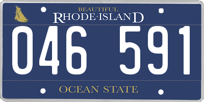 RI license plate 046591
