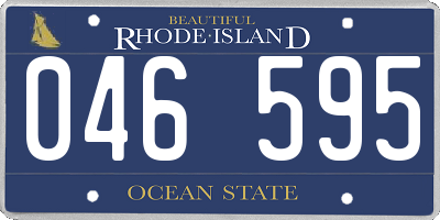RI license plate 046595
