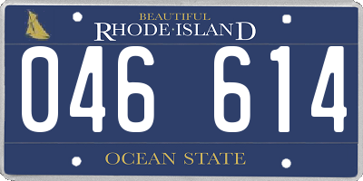 RI license plate 046614