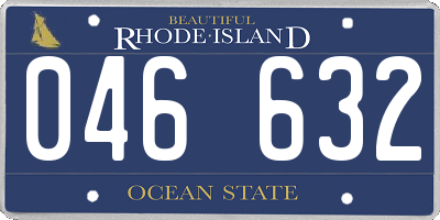 RI license plate 046632
