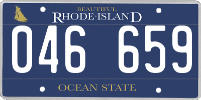 RI license plate 046659