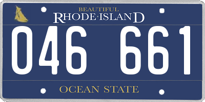 RI license plate 046661