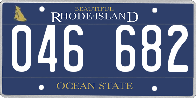 RI license plate 046682