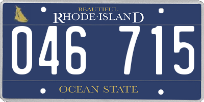 RI license plate 046715