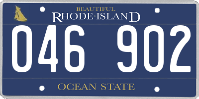 RI license plate 046902