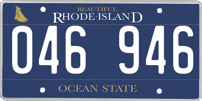 RI license plate 046946