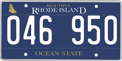 RI license plate 046950