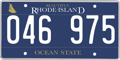 RI license plate 046975