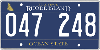 RI license plate 047248