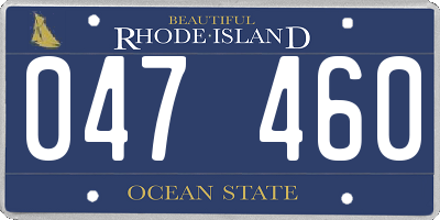 RI license plate 047460