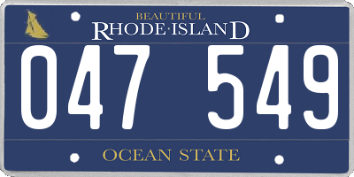 RI license plate 047549