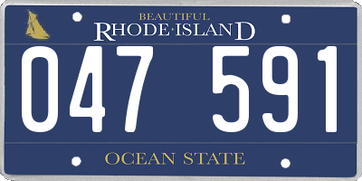 RI license plate 047591