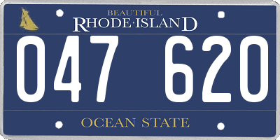 RI license plate 047620
