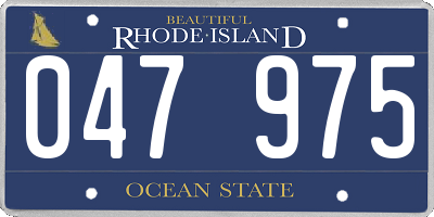 RI license plate 047975