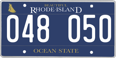 RI license plate 048050