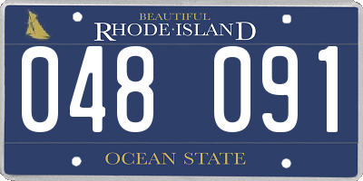 RI license plate 048091