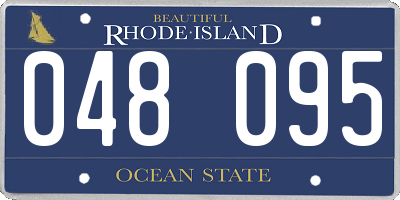 RI license plate 048095