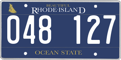 RI license plate 048127