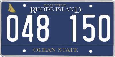 RI license plate 048150