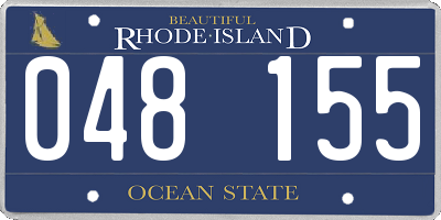 RI license plate 048155