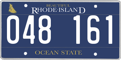 RI license plate 048161