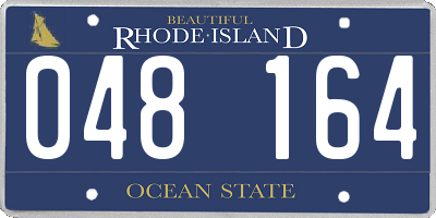 RI license plate 048164