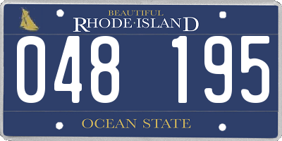 RI license plate 048195