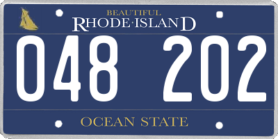 RI license plate 048202