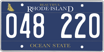 RI license plate 048220