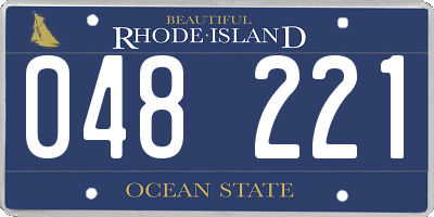 RI license plate 048221